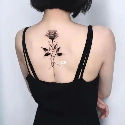 tattoo后背纹身玫瑰rose