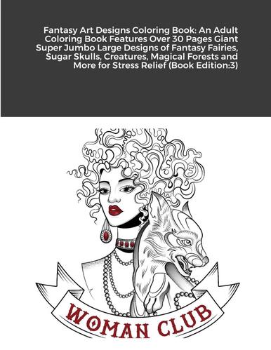 预售 按需印刷fantasy art designs coloring book