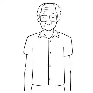 眼镜线条手绘图片