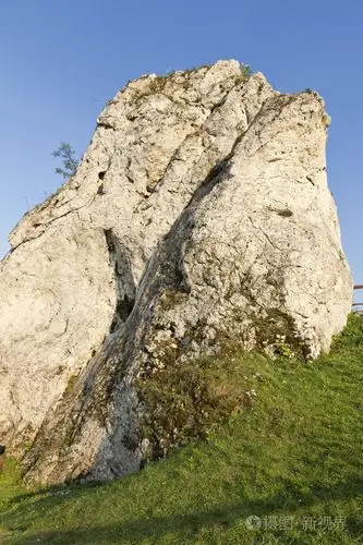 在波兰的岩石景观