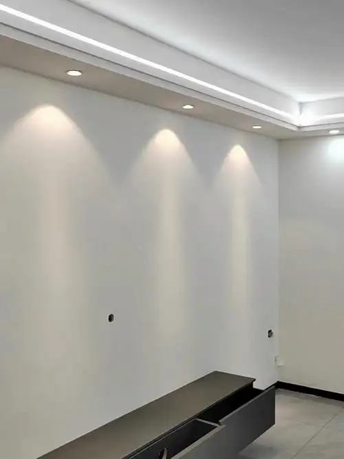 有中央空调的按照最小尺寸做三,双眼皮做双层石膏板,错层