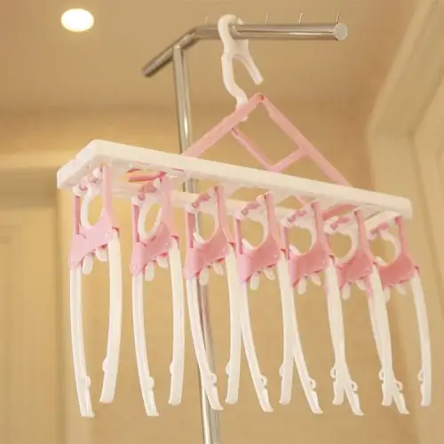 优舍生活创意衣架七连自由拆卸晾衣架多功能衣架折叠衣架挂衣架