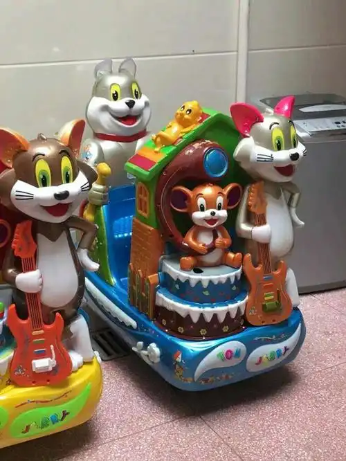 新款迪士尼摇摆机 厂家直销儿童电动投币猫和老鼠摇摇车