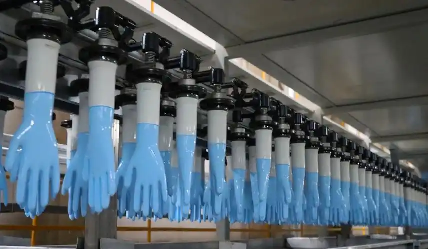 亿支/年高端健康防护丁腈手套一期项目,部分生产线建成投产,这距离