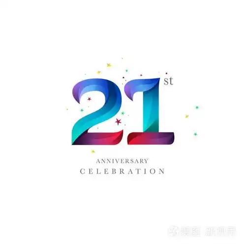 第二十一周年纪念标志设计, 21 号图标矢量模板