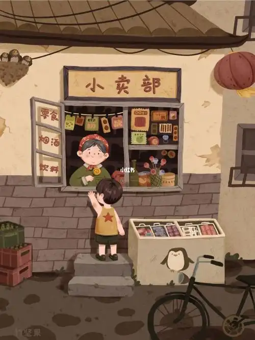 复古插画小卖店