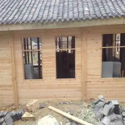 遵义湄潭中式木房子 贵州绥阳防腐木房子定制 景区木房子造价 木房子