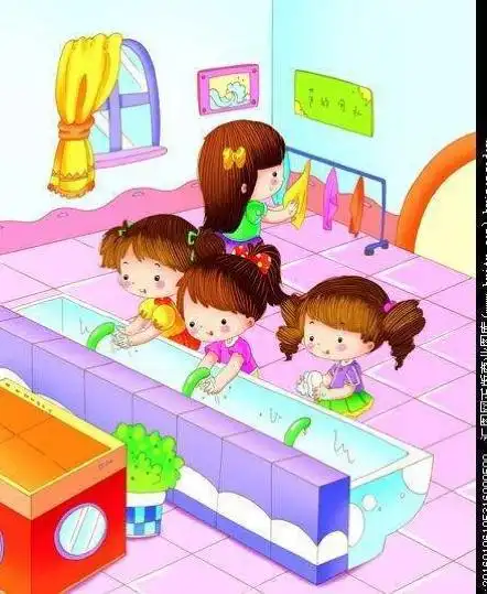 长安一幼——小一班,洗手喝水要排队,有秩序,才安全