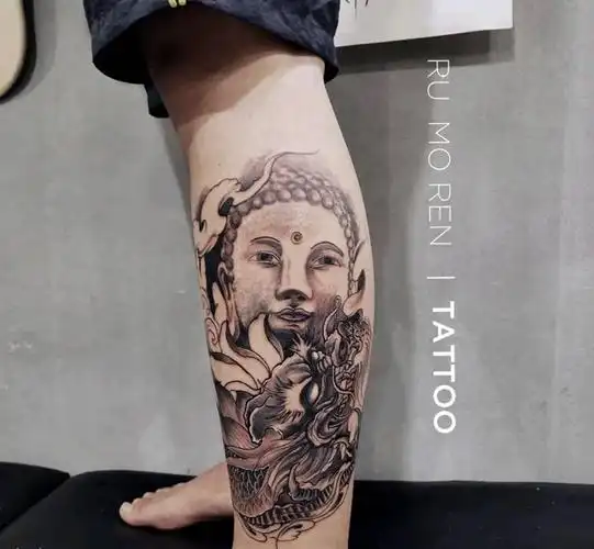 佛纹身图片_新传统纹身图案