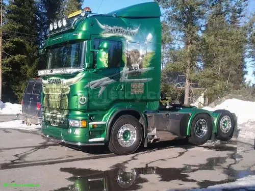 bjrk "hunter" 斯堪尼亚拖头挂牲畜运输车 芬兰p.