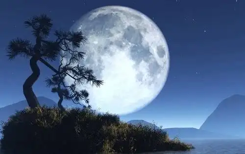 2,江畔何人初见月,江月何年初照人?1,天色已经暗了,月亮才上来.