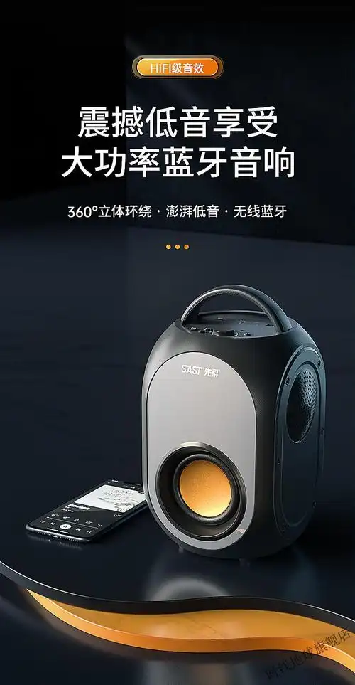 先科v31蓝牙音响手提便携式小音响迷你小型户外家用大音量重低音炮
