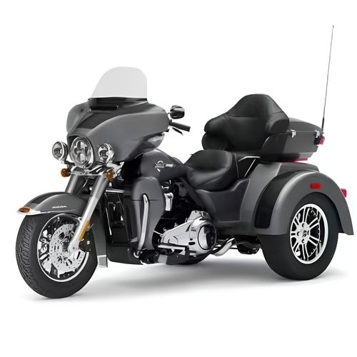 进口哈雷滑翔正三轮摩托车长途巡航车大排量重机车跑车复古太子车