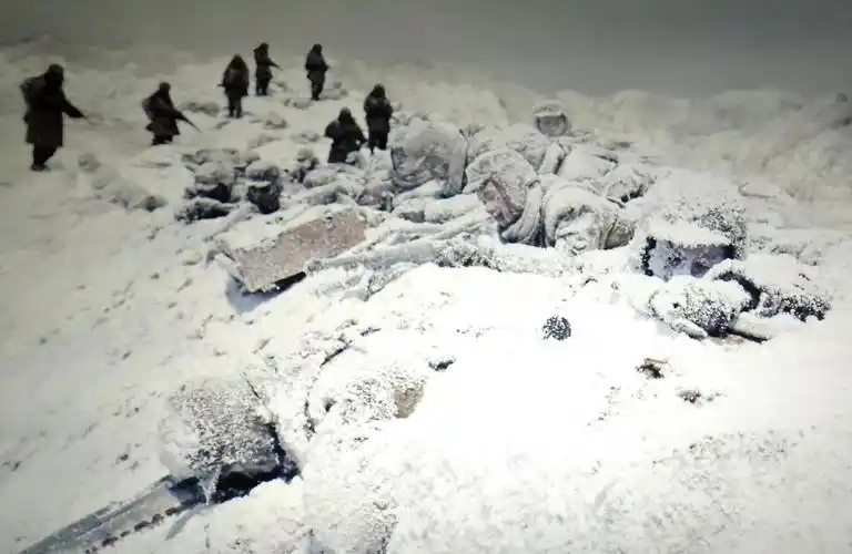 电影长津湖中的冰雕连看到这我又哭了