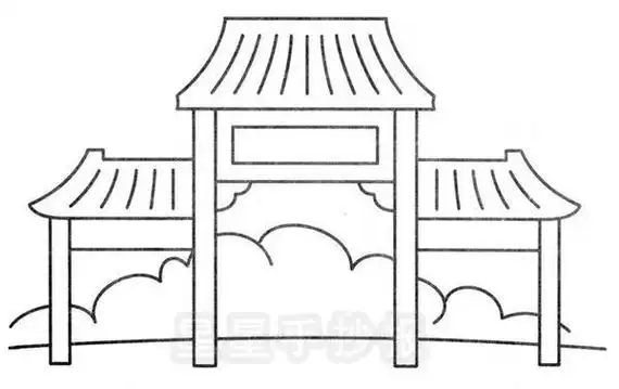古代的门是怎么画的的简笔画