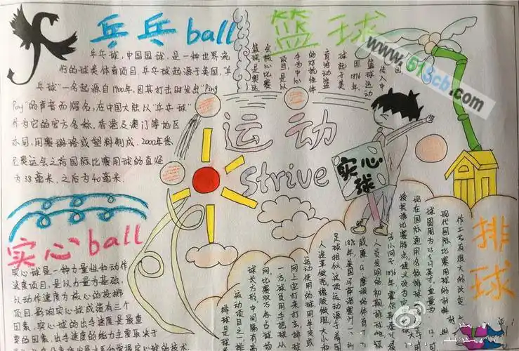 运动手抄报图片,内容大全_手抄报图片_手抄报内容