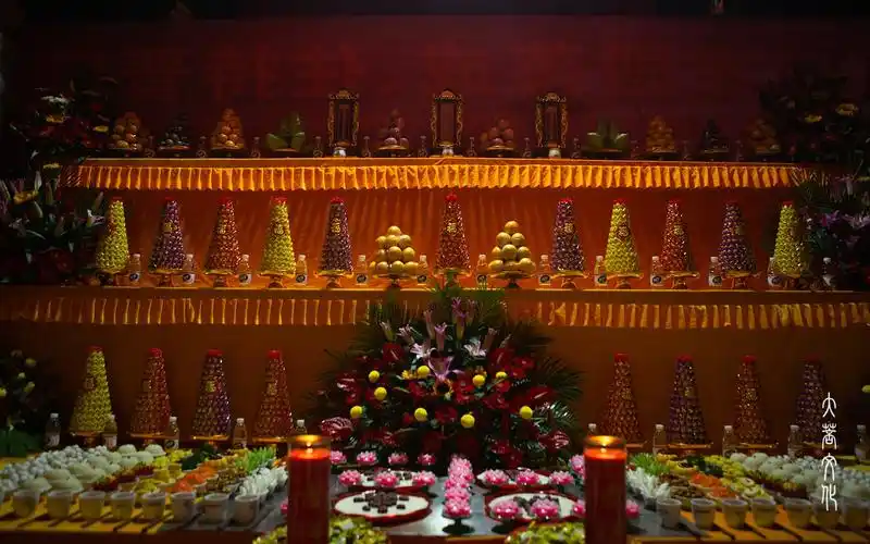 设斋天供(图片来源:大菩文化 摄影:妙清)11月12