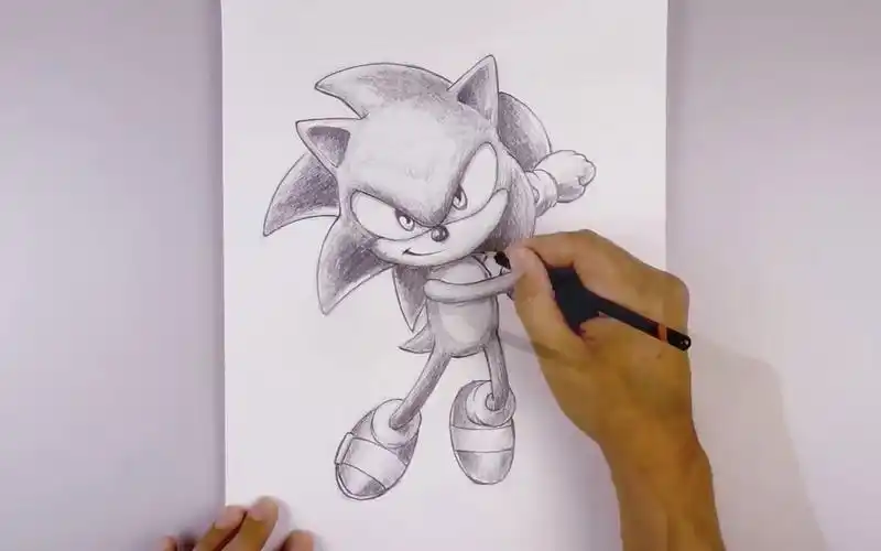 【素描】如何画刺猬索尼克?