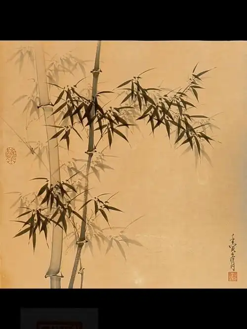 唐  杜甫#画画的日常  #国画竹子  #国画  #写意墨竹  #墨竹