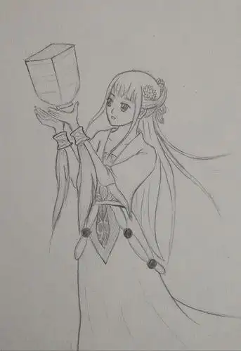 原创 古装美女 漫画古典美女手绘,关于人物的儿童画分享手绘美女,太