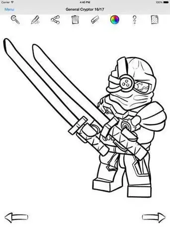 乐高幻影忍者人简笔画