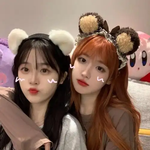 二人闺蜜头像可爱呆萌