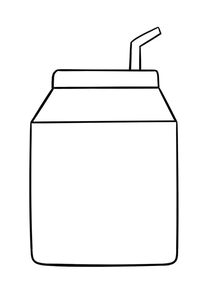 简笔画教程分享 牛奶