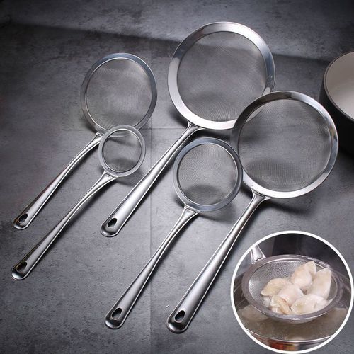 优质不锈钢漏勺果汁豆浆过滤网捞面饺子泡沫捞油渣面粉筛超密漏勺