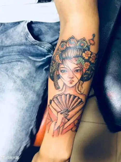 艺妓_纹身图案手稿图片_素菲的纹身作品集