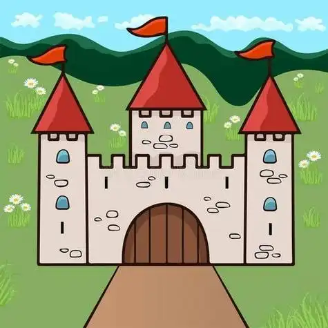 圆顶城堡简笔画