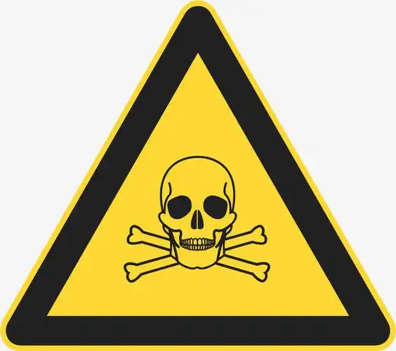 有毒骷髅头矢量标识