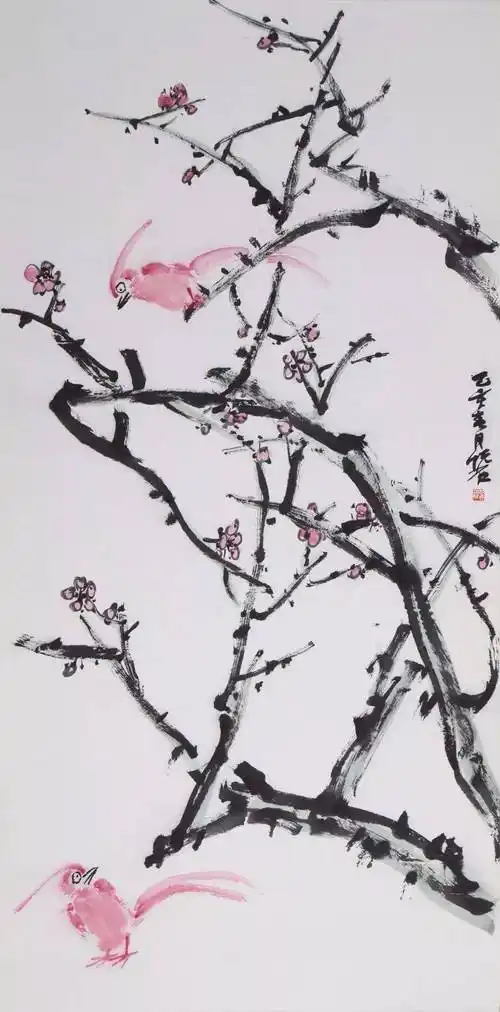 在线课堂追求气韵生动与骨法用笔的精妙吴悦石大写意花鸟画精髓解读