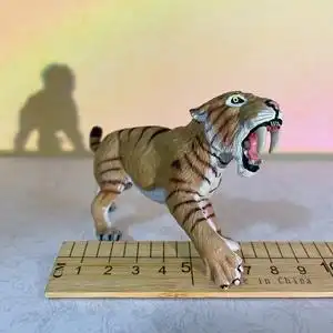 剑齿虎 safari 刃齿虎动物模型儿童认知早玩具教具 老虎 全新散货