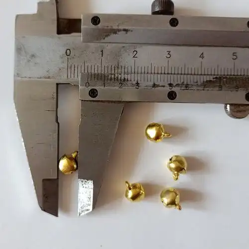 diy饰品配件 圣诞装饰品6-26mm小铃铛一字彩色金属铃铛猫狗铃档