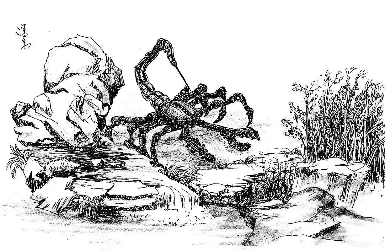 速写 #手绘蝎子 #画画 #原创 #手绘  - 抖音