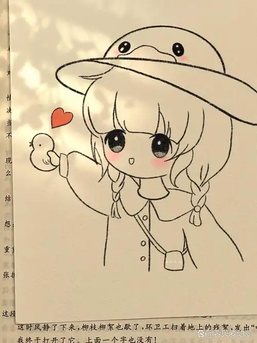 哇塞,看看这些q版简笔画,简直萌到爆炸啦!