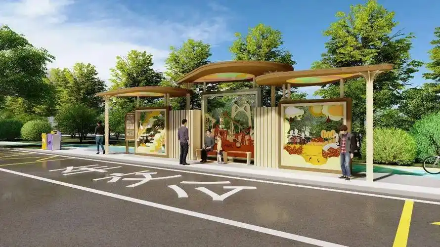 大庆这些公交站亭要"变身"啦!每一站都是风景_设计_中央大街_道路