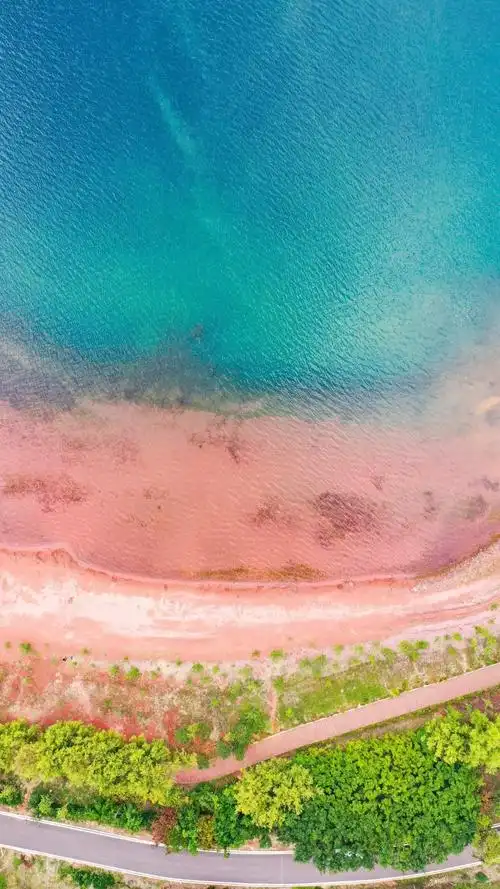 抚仙湖绝美浪漫粉红沙滩,漫天星辰落入凡间,一个神仙打卡地等你来!