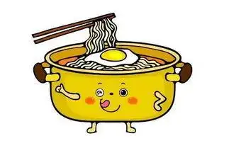 泡面简笔画桶装泡面简笔画