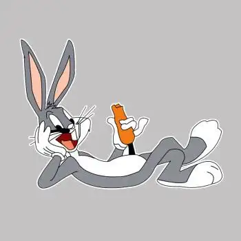 汽车创意动画美国卡通动画兔八哥汽车贴纸遮挡划痕个性可爱创意车身