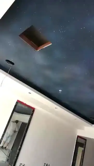艺术涂料星空顶效果.