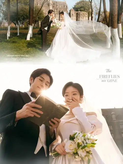 甜蜜公主城堡婚纱照深圳婚纱照风格推荐