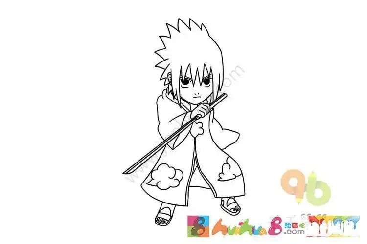 火影忍者简笔画火影忍者卡卡西简笔画q版全身图片火影忍者鸣人简笔画