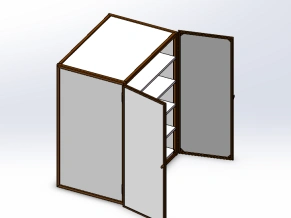 装东西的柜子solidworks三维模型