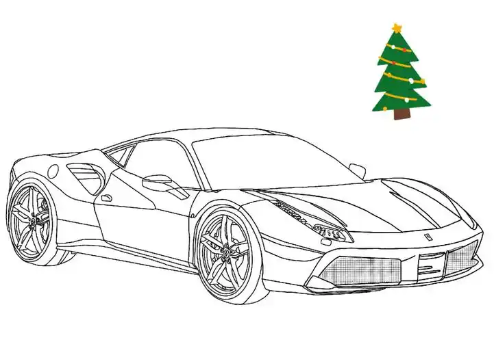 灵魂画手  #procreate绘画  #我的绘画日常  #跑车 #法拉利 #法拉利