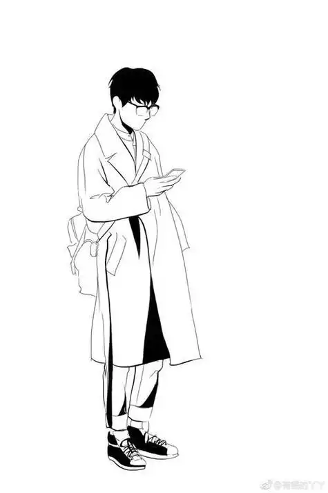 肖战逗猫简笔画肖战动漫简笔画全身像素简笔画肖战肖战简笔画