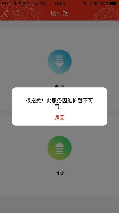 系统维护,暂时无法(用券)支付