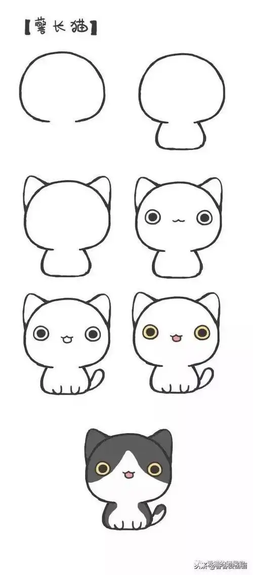 猫咪简笔画可爱猫咪简笔画可爱萌萌