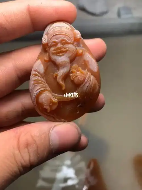 缅黄《财神》_白翠轩玉雕工作室攻略_设计_玉雕设计_兴趣爱好_手工