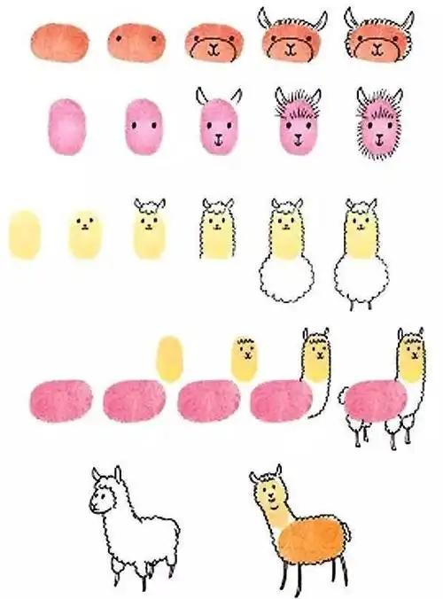 幼儿园创意手指画12款步骤清晰好学